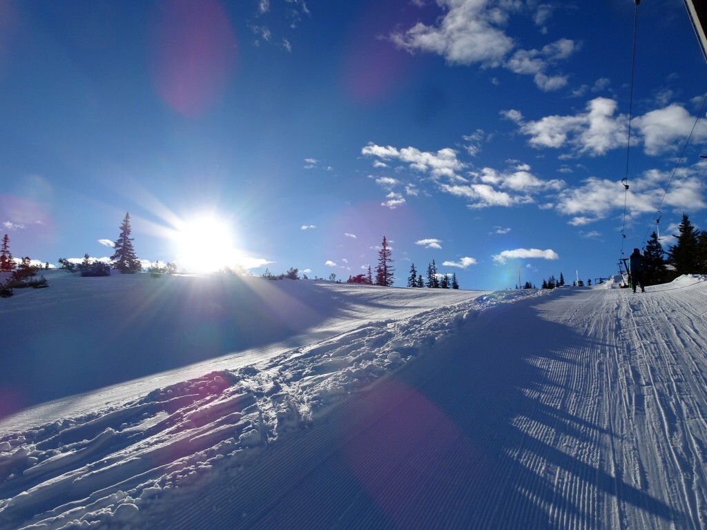 Doch oben kommt die Sonne raus.