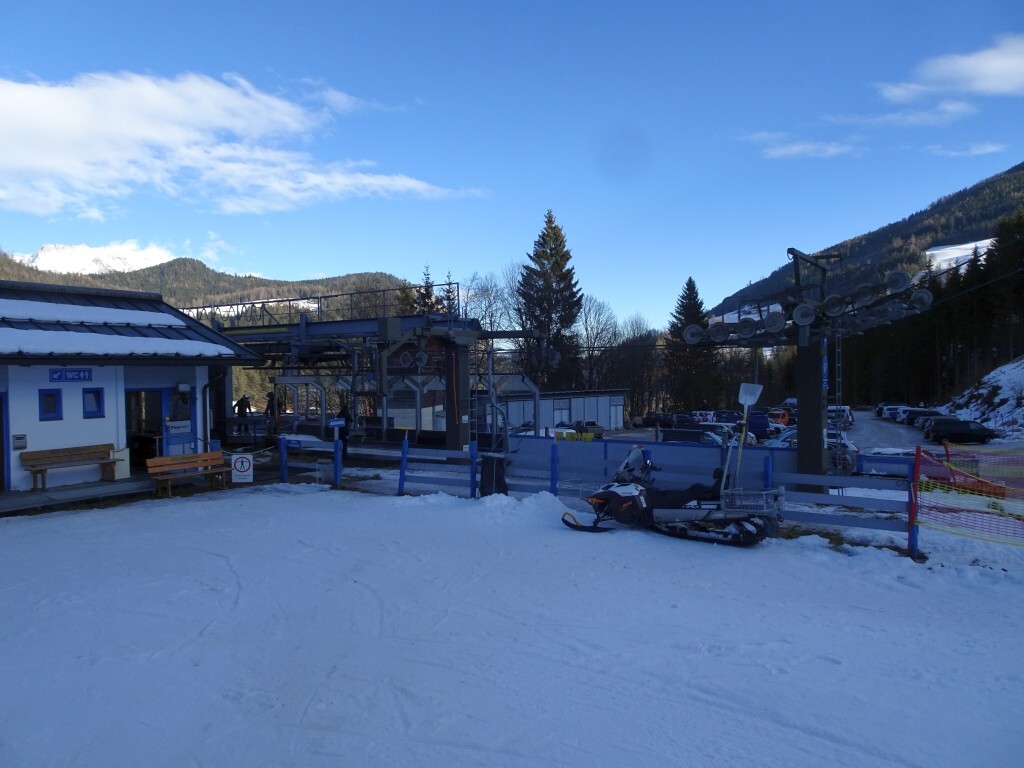 Zurück an der Talstation des Doppelsesselliftes Forstau.