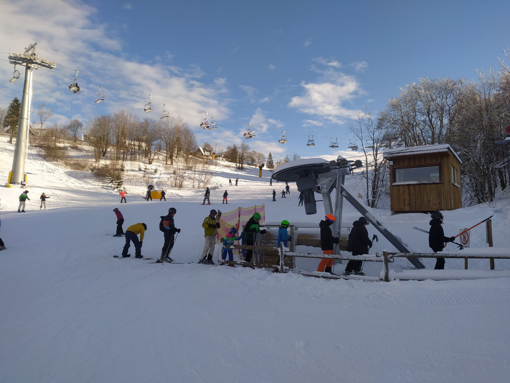 Anstehbereich Steilhanglift