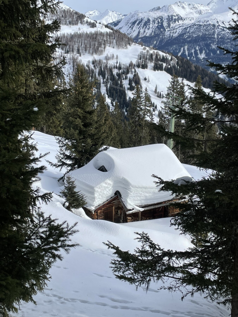 So viel Schnee hatte ich dort früher glaube ich nie erlebt