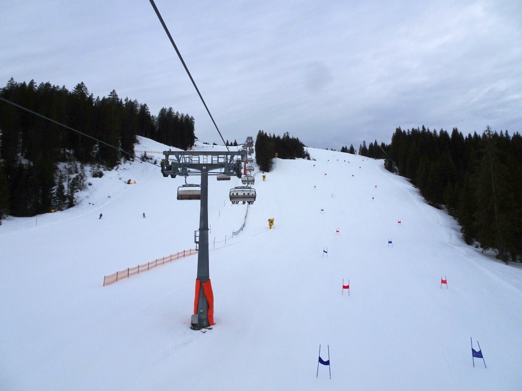 Nun ging es nochmal auf alle Pisten der 6er Sesselbahn Hornspitz 2.