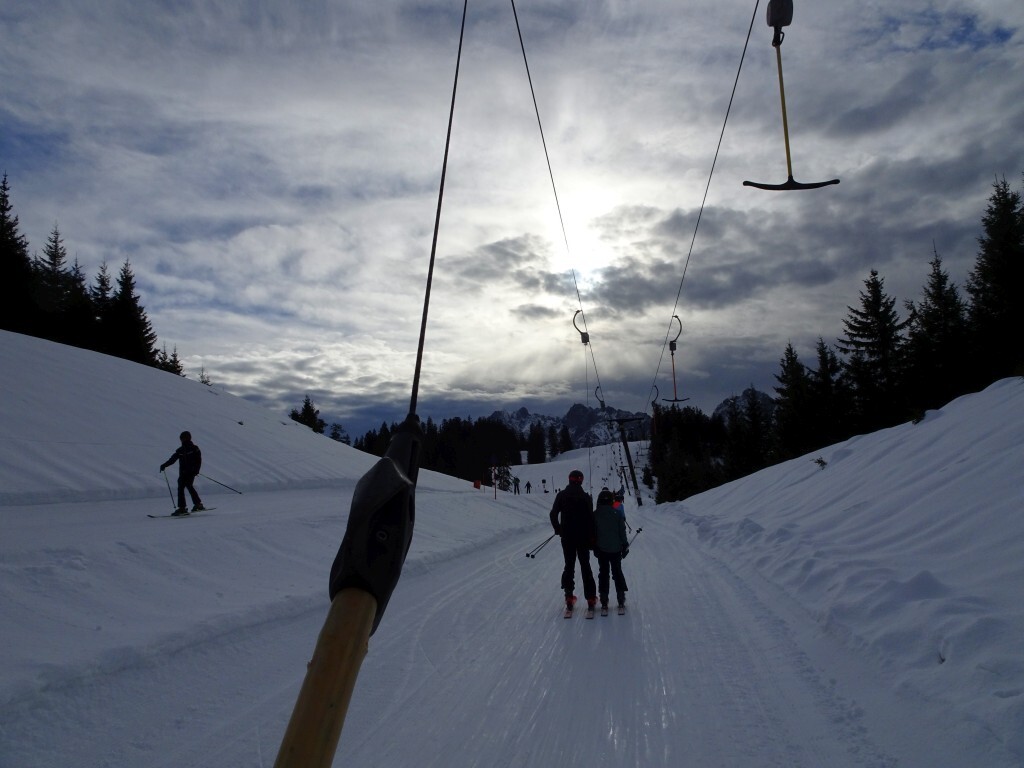 Ein letztes Mal im Ochsenkopflift.