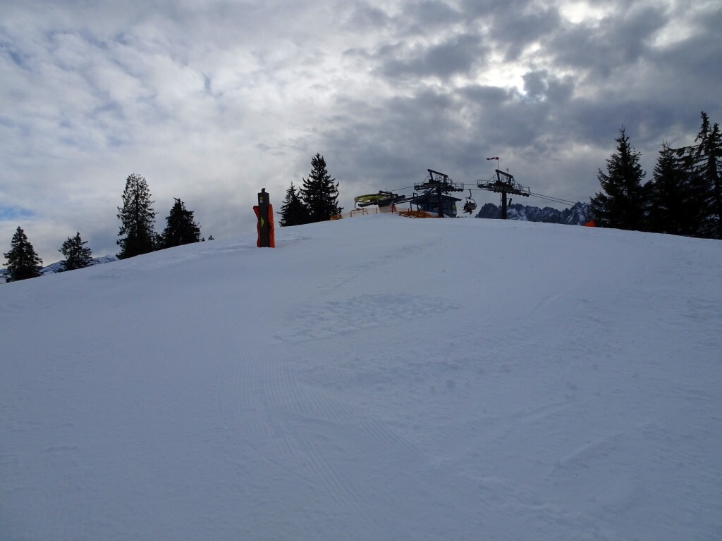 Blick zurück. Eine Bullybreite war präpariert.