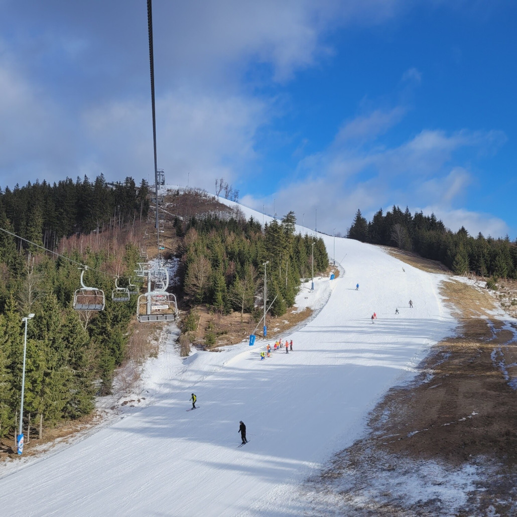 Piste 1/ 2; Steilhang war sehr gut zu fahren