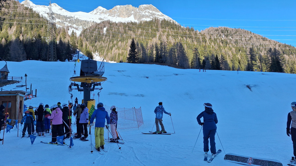 War einiges los am Lift. War sogar noch ein Skirennen