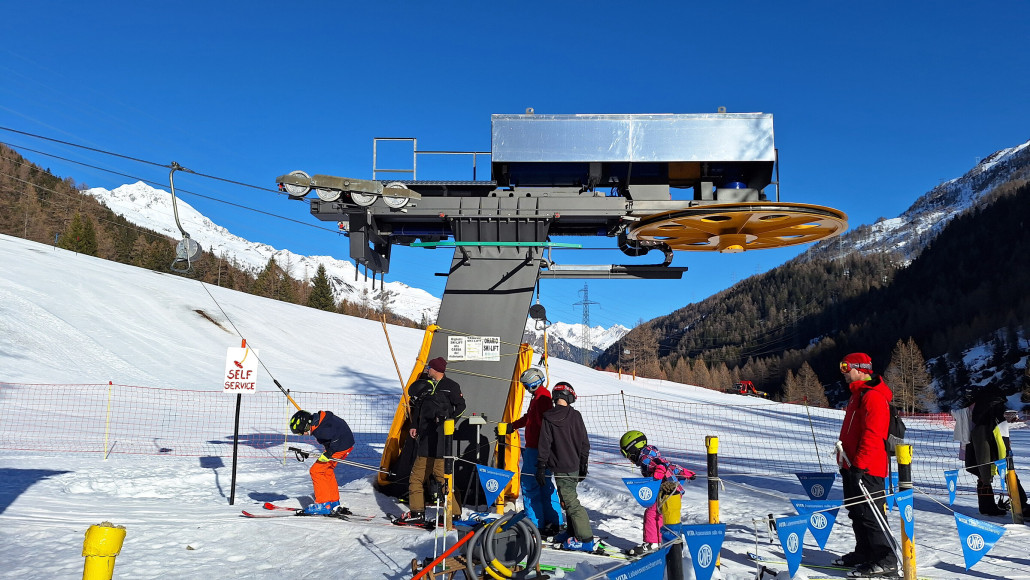 Antrieb der Schleppers. Übrigens der erste Graffer in der Schweiz