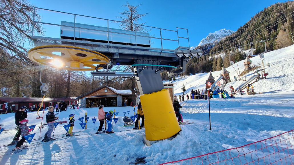 Letzte Sonnenstrahlen an der Talstation