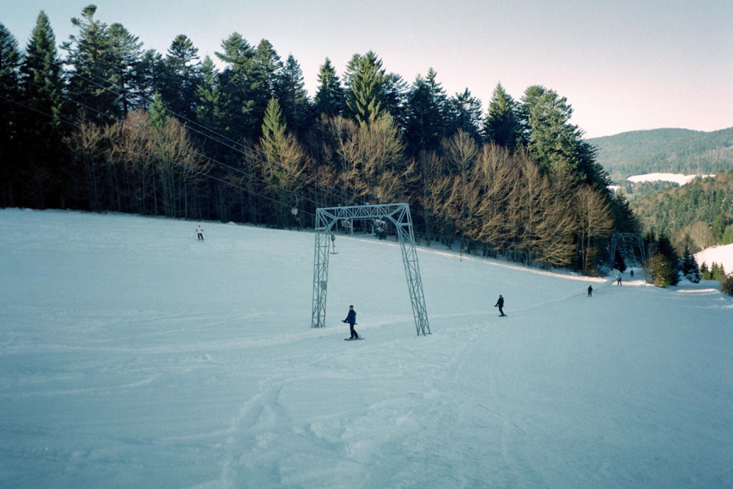 Mittelteil der Piste