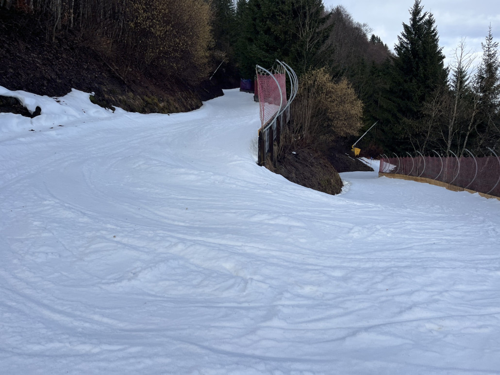 In den Serpentinen wie immer Mogul time