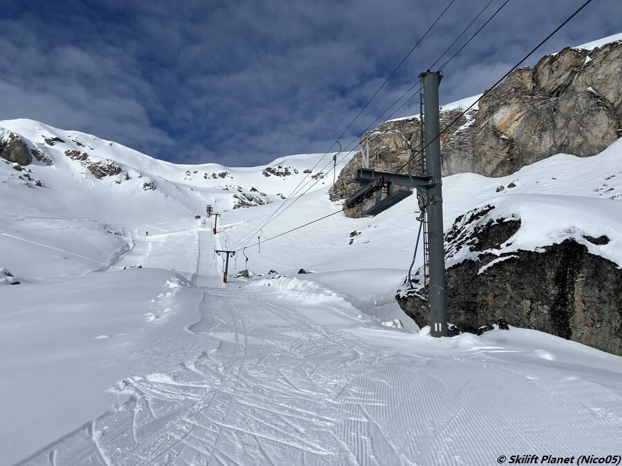 Zweite "Talsation" des Skilifts