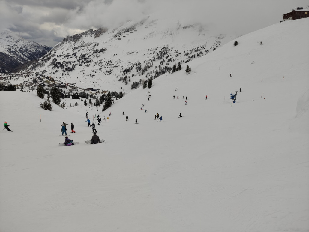 Normaler Pistenfüllstand