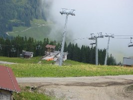 Alte Bergstation DSB und Kreuzung neue Isskogelbahn mit Ebenfeld X-Press