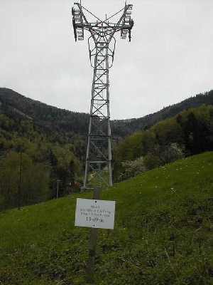 die daten der neuen stützen sind bereits vor ort angegeben.