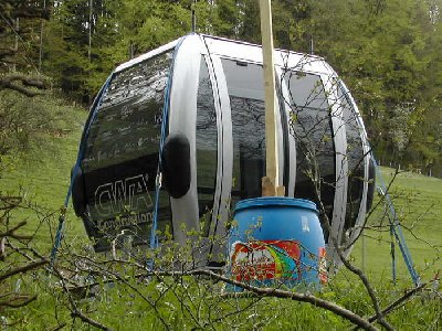 ich habe mal versucht, die neue gondel, welche da so herumsteht, etwas in szene zu setzen...