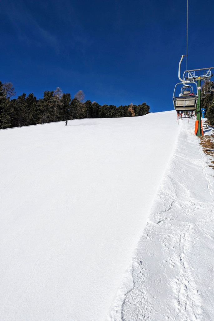 Schwarze Piste am Col Raiser