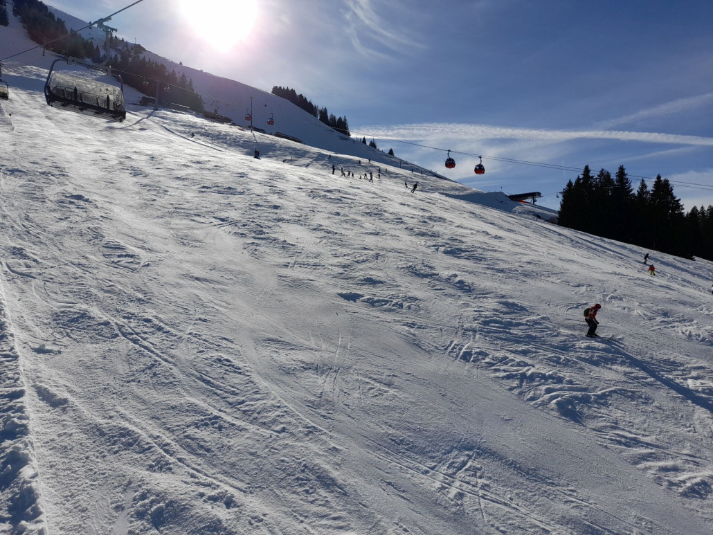 Keathang oben, tw. hart, der Gries wurde feucht