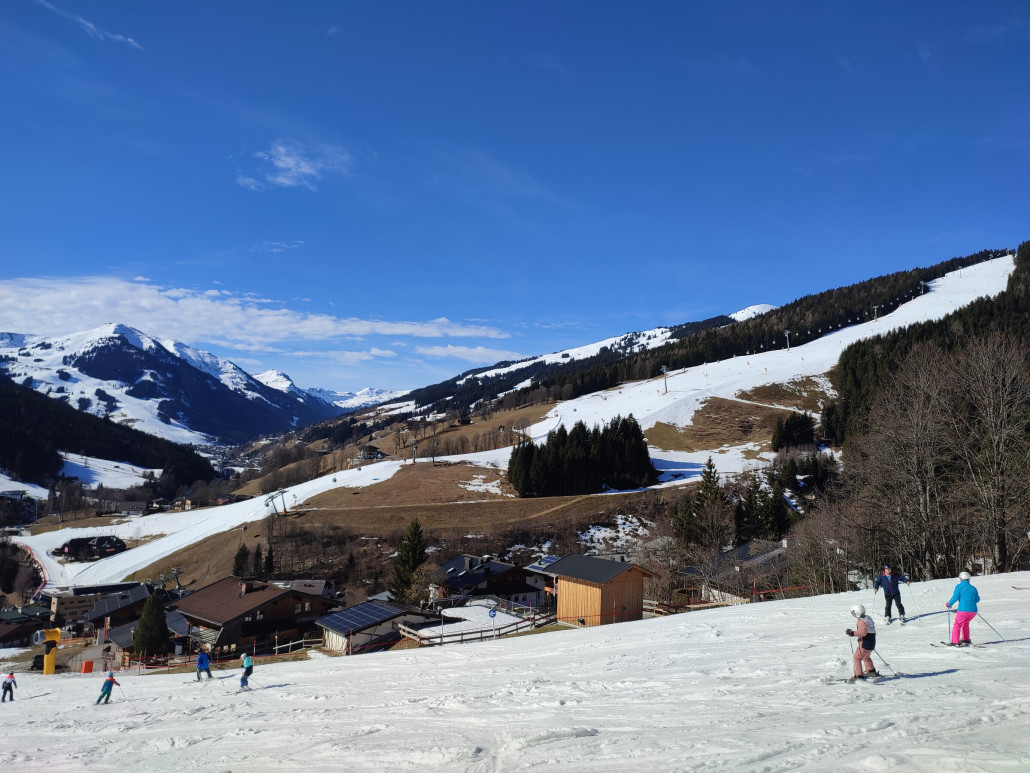 Talabfahrt nach Saalbach war vormittags wirklich gut.