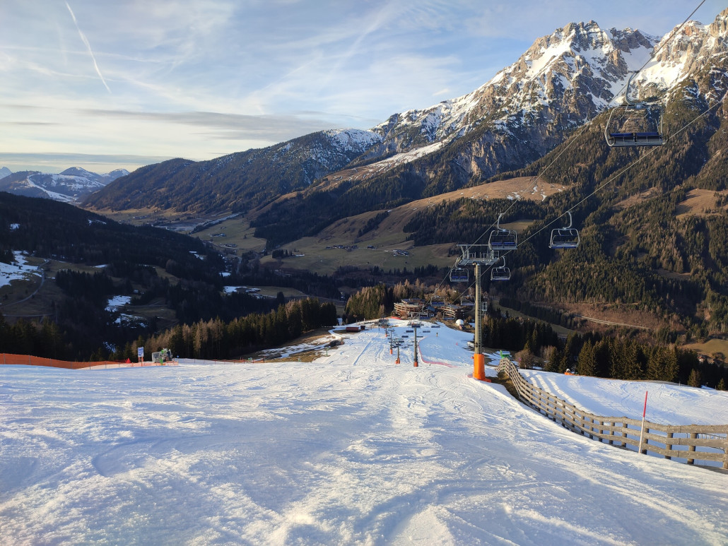 Talabfahrt Leogang am Nachmittag