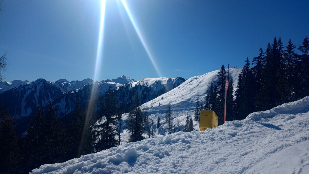 Sommer Sonne Skifahren