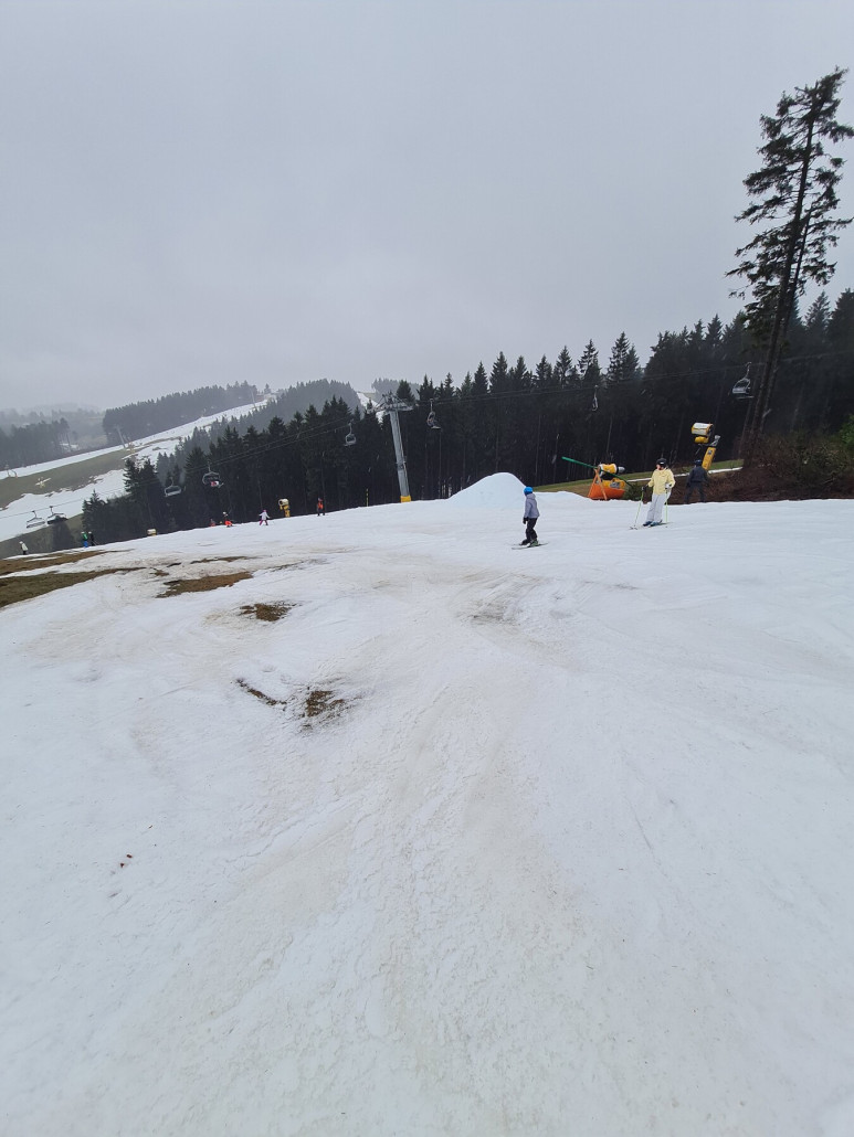 Der Übergang am Sürenberg in den Hang ist schon etwas dünn.