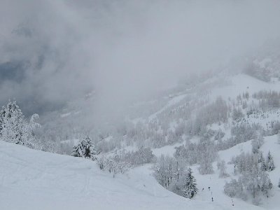 Herrlich verschneite Winterlandschaft