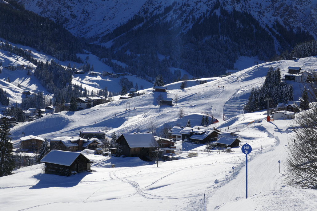 Übergang Parsenn - Heuberg und Schlösslelift