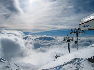 Bergstation der 6-EUB Marmottes 2 (Bj 2000, Poma, 1474 m, 428 Hm, 1650 p/h)