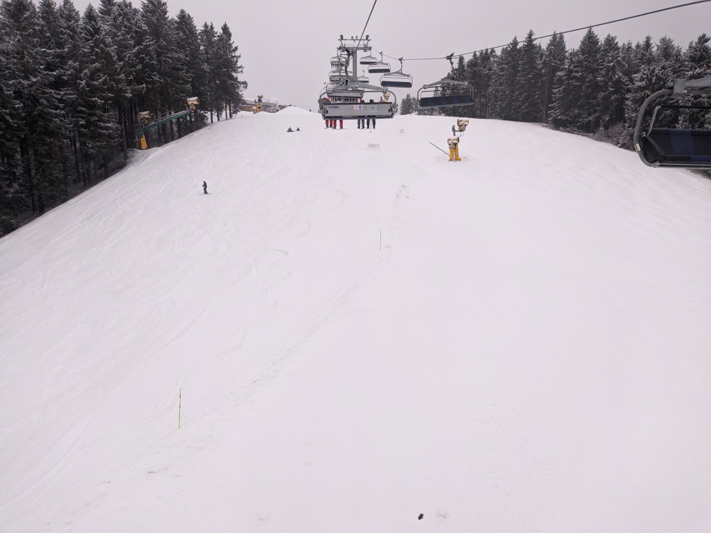 Weltcuppiste am Morgen