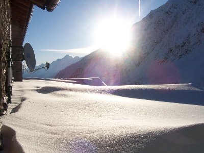 Morgendlicher Blick aus dem Fenster / Dresdner Hütte, irgendwann letztes WE