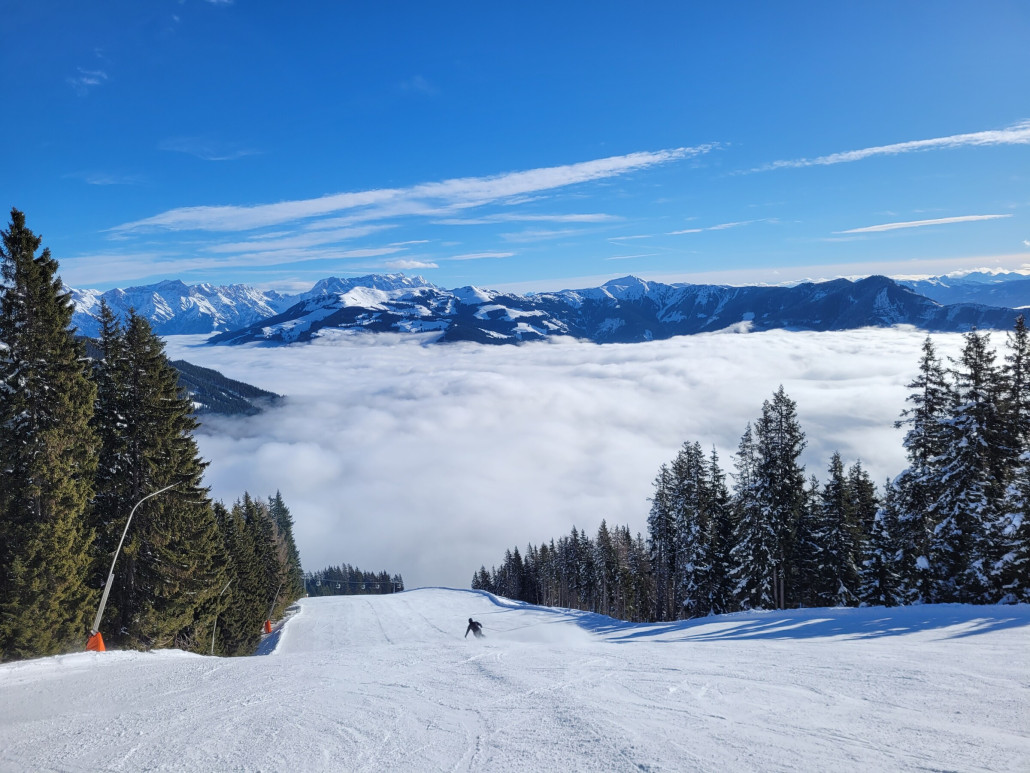 Trassabfahrt (oben top, unten braun)