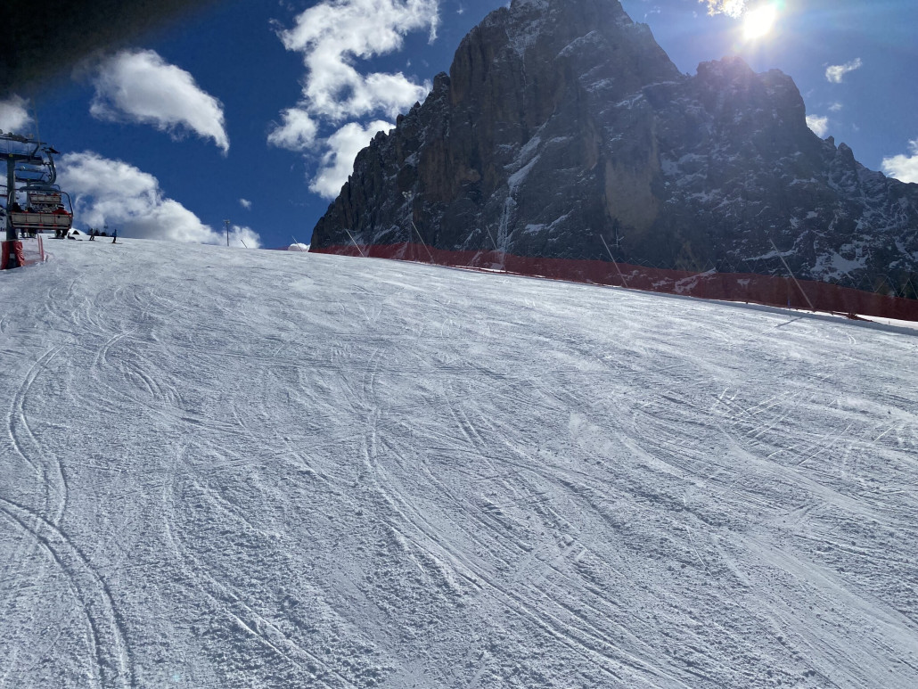 Top-Pisten im Sochers/Saslong Bereich