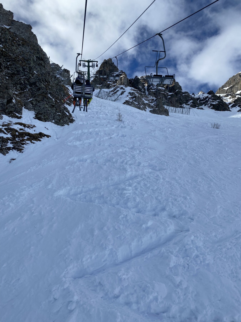 Abenteuerliche Liftfahrt Richtung Marmolada