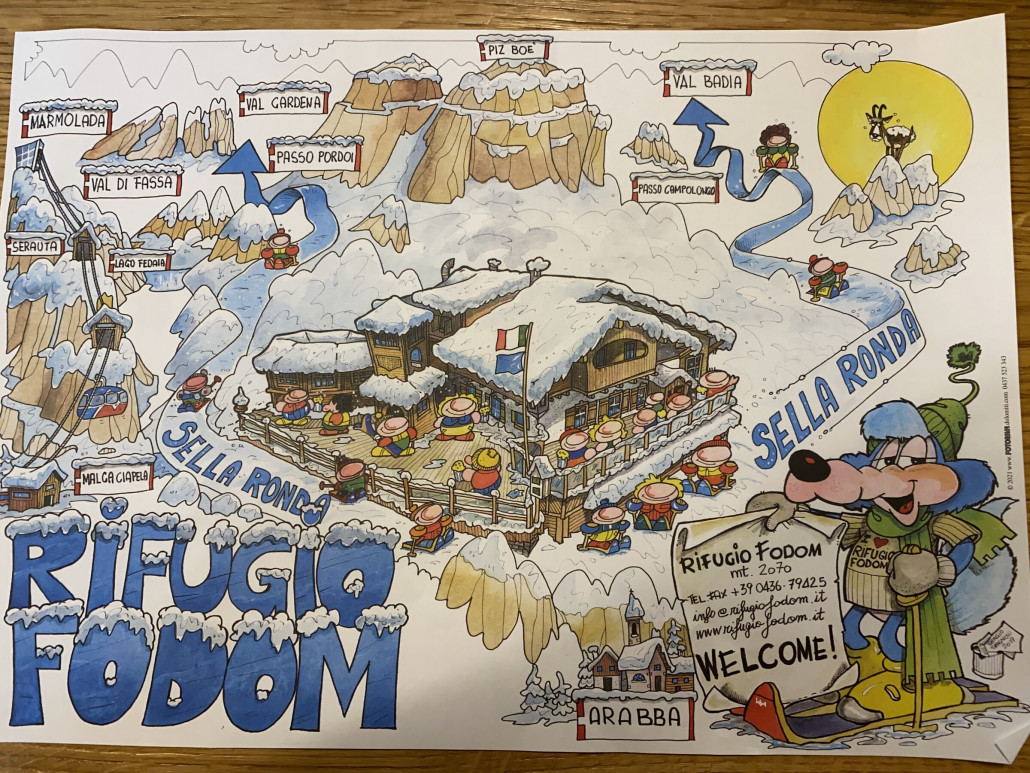 Tisch-Sets an der Fodom Hütte