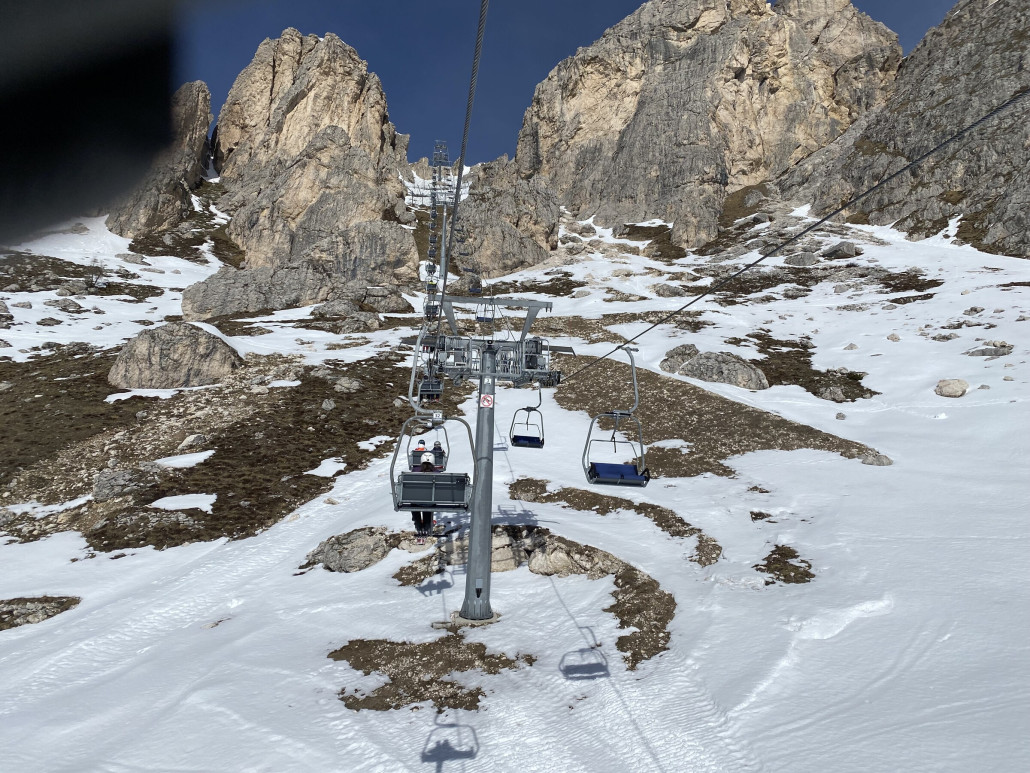 Croda Negra, natürlich mit Hanschuh...