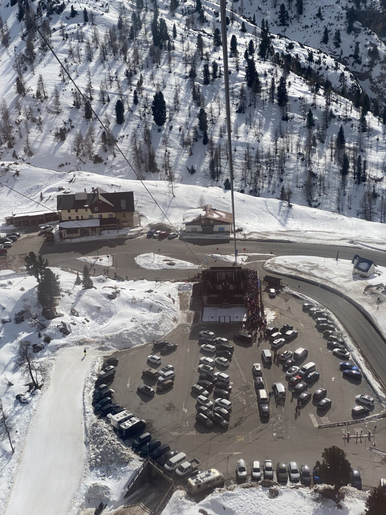 Krasses Warten an der Lagazuoi-Bahn