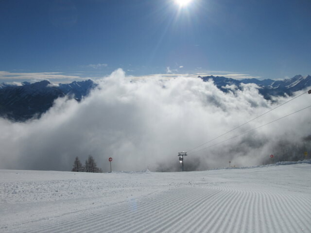 Alpjoch-Abfahrt, rechts daneben die 10-MGD Alpjoch