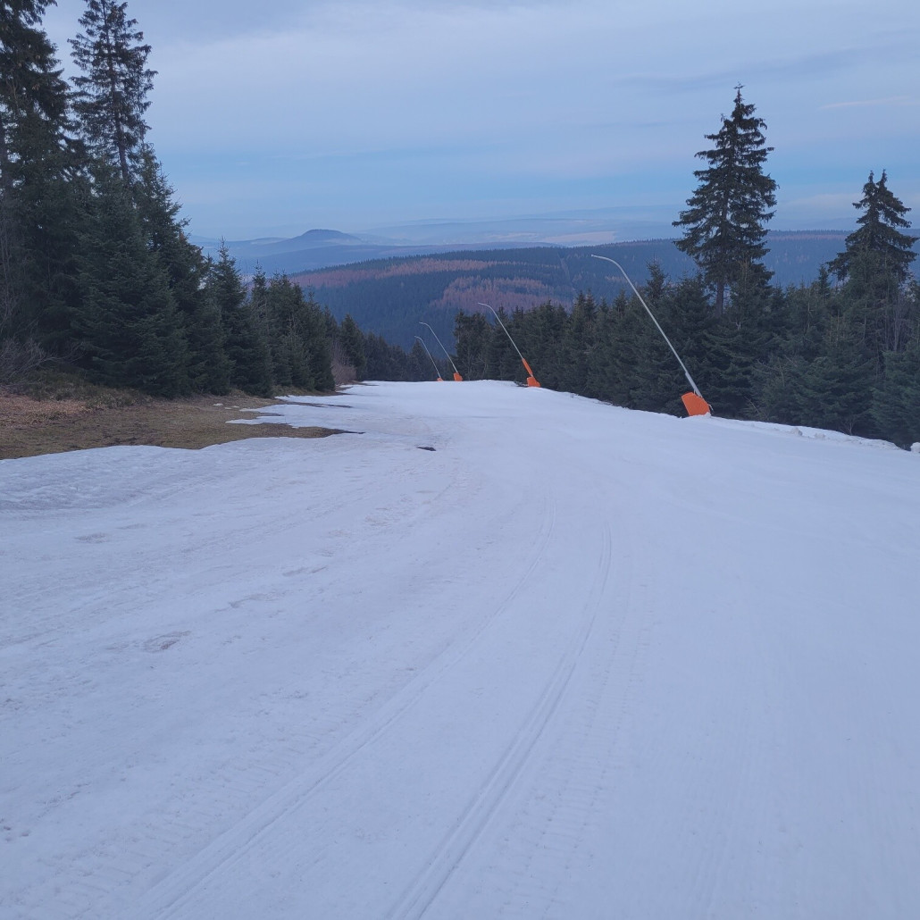 Piste nach der S-Kurve