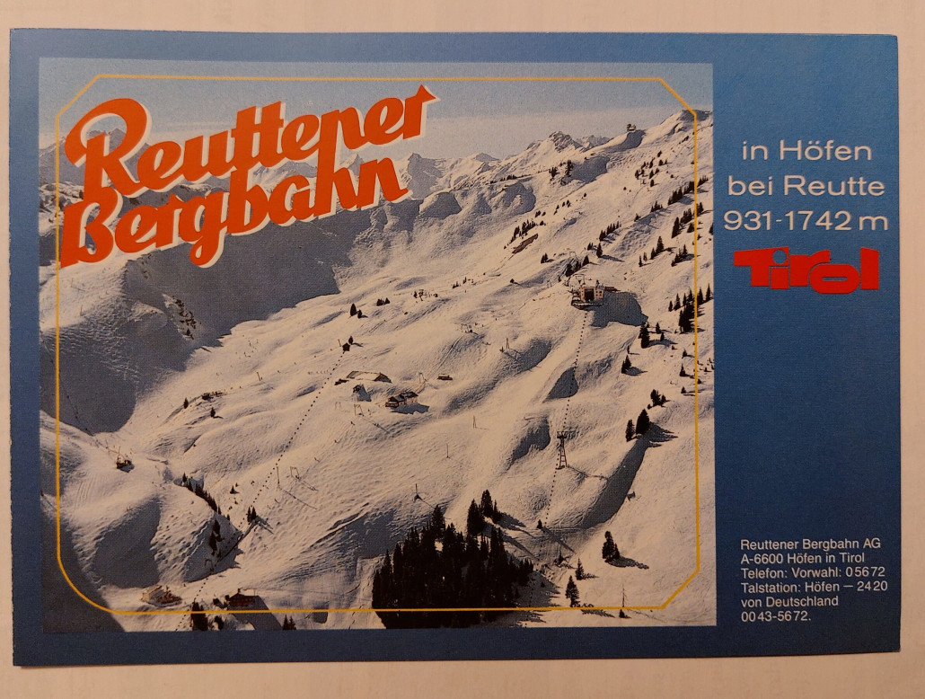 Winterprospekt aus den 1980-igern