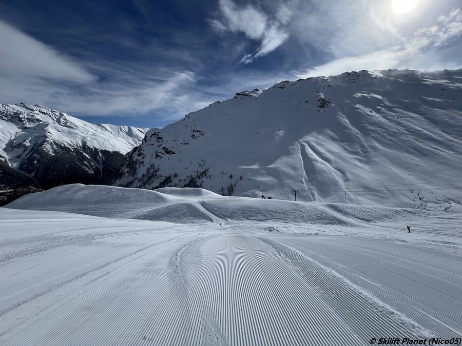 unterer Abschnitt der Arpilles-Piste