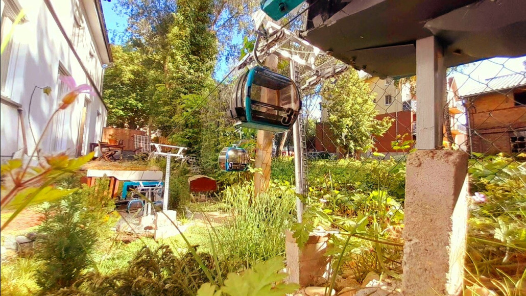 Blick von der Bergstation Jöchlkar Richtung Bruckerkogel