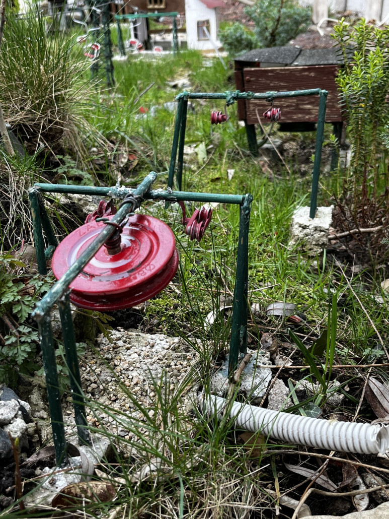 Anlage nach Entfernung des Seils