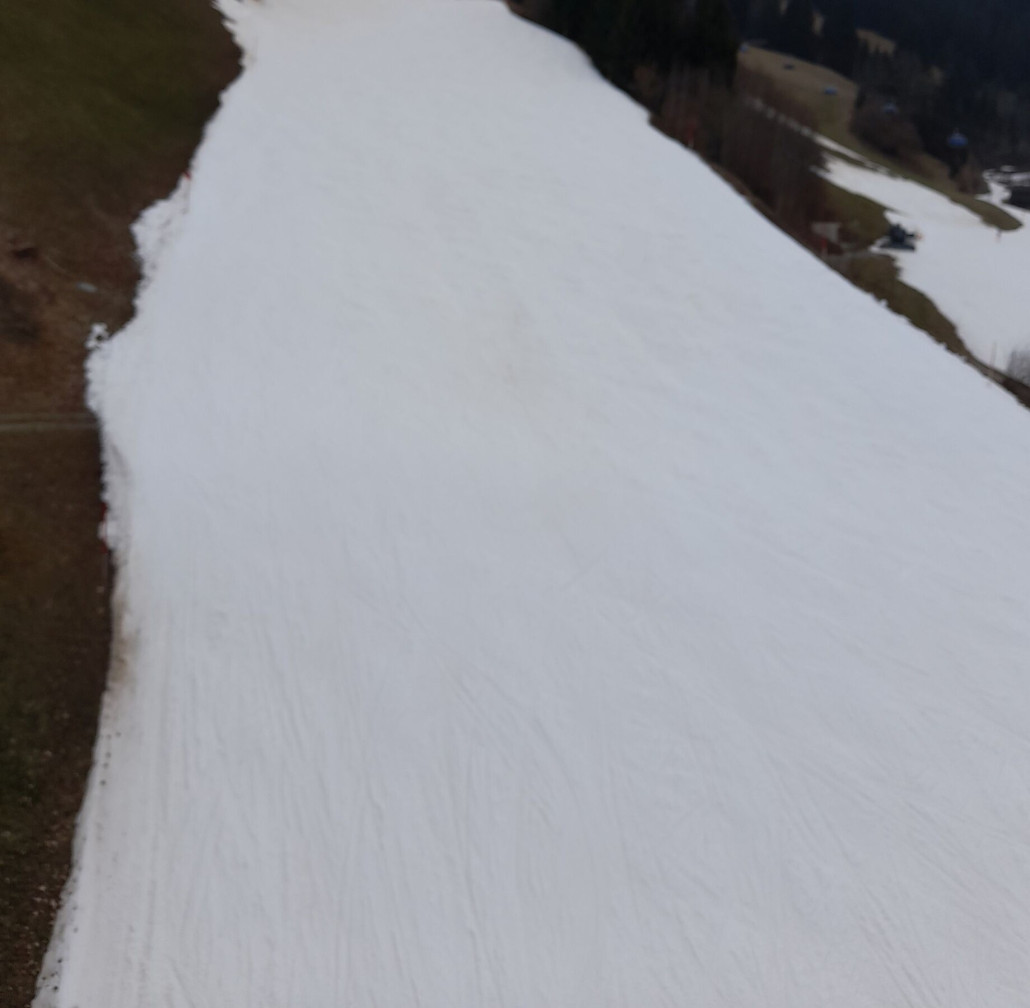 leider unscharf: Hopfgarten knapp ober der Mittelstation