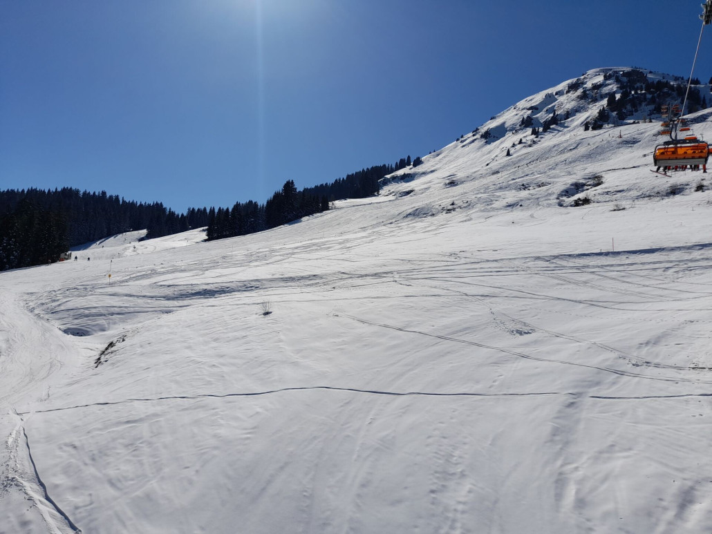 Silleralm: je nach Sonne griffig bis sulzig