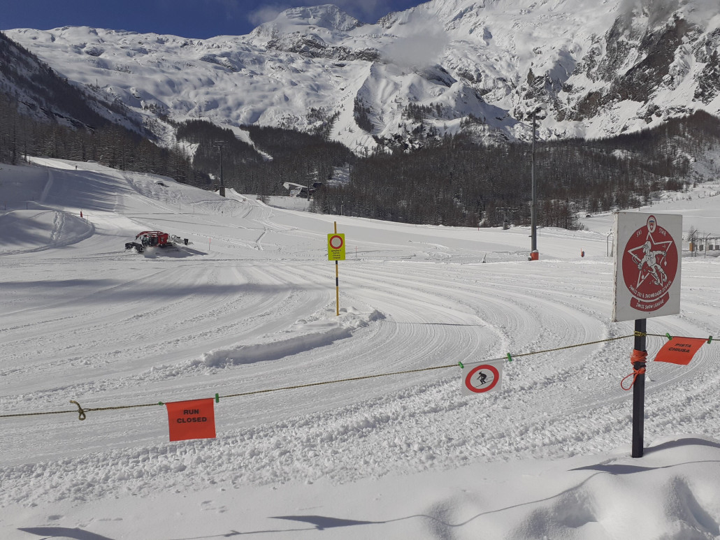 Noch Lawinensprengung und Präparation / Öffnung der Dorflifte Kalbermatten und Stafelwald ab 12 Uhr (Montag 4.3.)