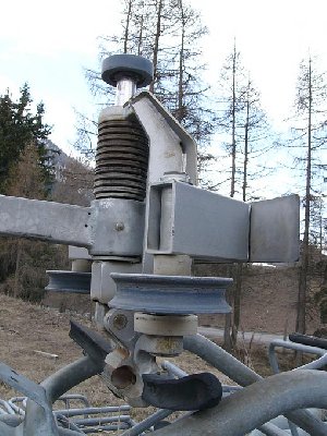 Eine Klemme kann man doch noch entdecken: Nämlich jene des Wartungsfahrzeuges.