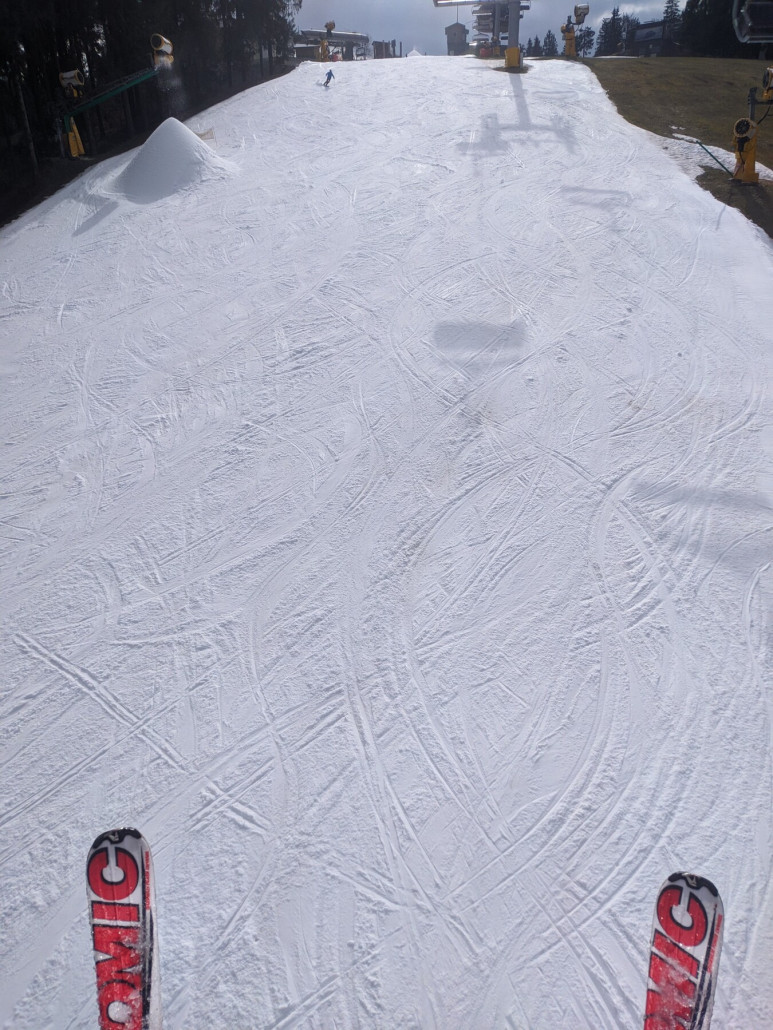 Weltcuppiste um kurz vor 14 Uhr