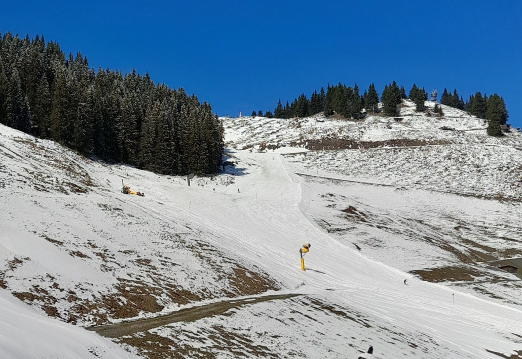 Kögl vom Hartkaiser kommend: fahrbar, aber kein Genuß