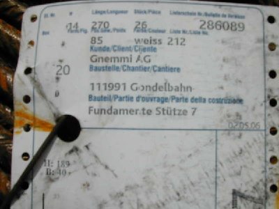 die eisen für die armierungen wurden geliefert.