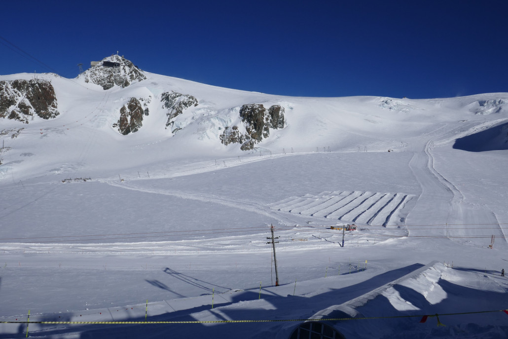 Plateau Rosa auf Schweizer Seite wie ausgestorben um 16:20Uhr