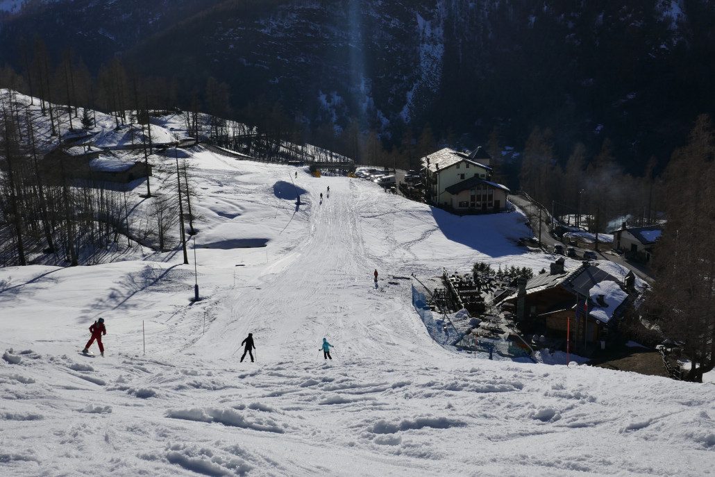 Talabfahrt in Valtournenche um17:00 Uhr